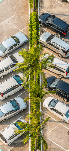 Aerial parking lot