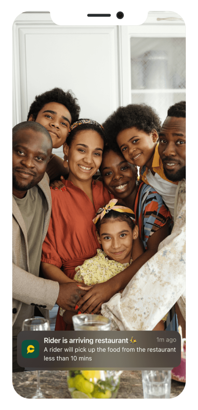Family insurance mobile notification